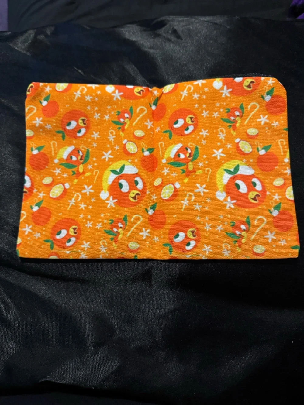 Orange Bird Makeup Bag